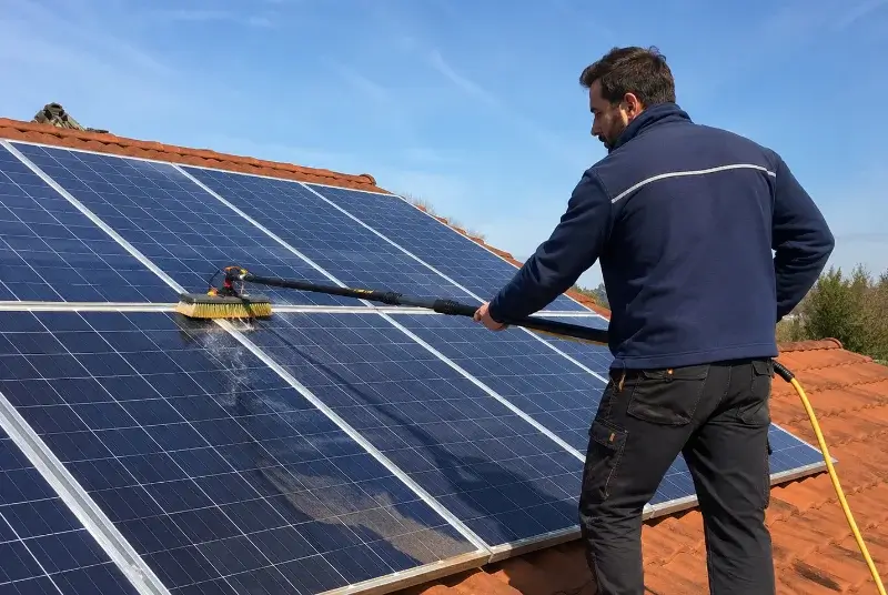 Nettoyage et entretien de panneaux solaires à Leuc